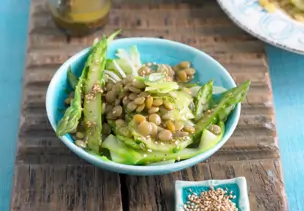 Spargelsalat mit Linsen