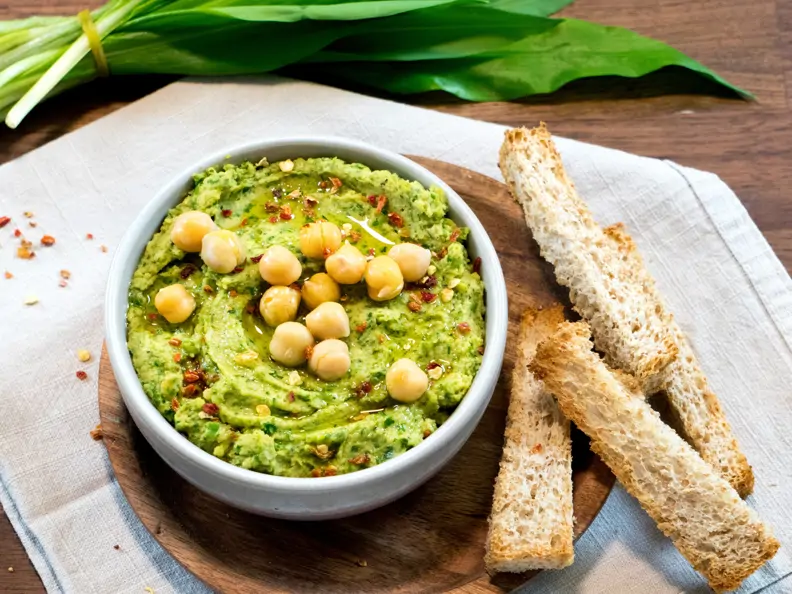 Bärlauch-Hummus