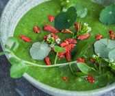 Herzhafte grüne Smoothie-Bowl