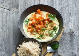 Süßkartoffel-Curry mit Basmatireis