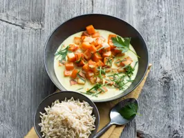 Süßkartoffel-Curry mit Basmatireis