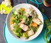 Kokos-Curry mit Lachs und Süßkartoffeln