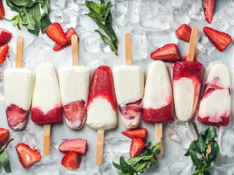 Erdbeer-Joghurt-Eis