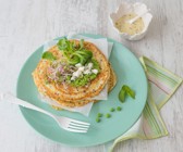 Quinoa-Pfannkuchen mit Feta