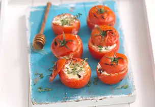 Gefüllte Tomaten mit Ziegenkäse