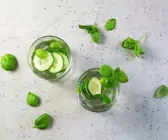 Infused water mit Gurke