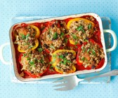 Gefüllte Paprikaschoten mit Couscous