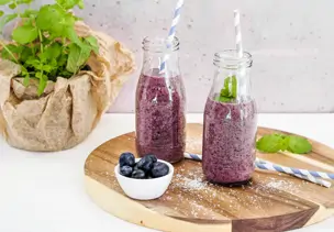 Blaubeer-Kokos-Smoothie