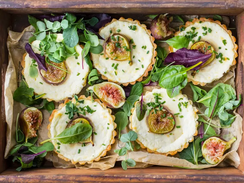 Feigen-Tartelettes mit Ziegenkäse