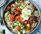 Griechischer Nudelsalat mit Feta
