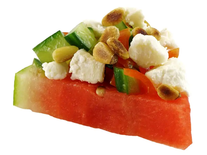 Melonen-Bruschetta