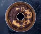 Marmorkuchen mit Apfelmus