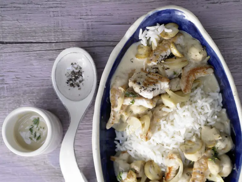 Putengeschnetzeltes mit Champignons
