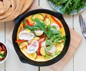 Zucchini, Omelette, Eiwieß