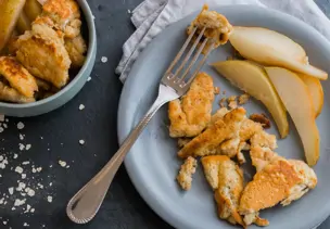 Kaiserschmarrn mit Birnenspalten
