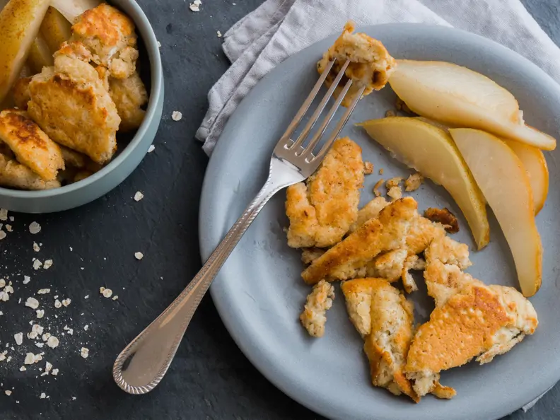 Kaiserschmarrn mit Birnenspalten