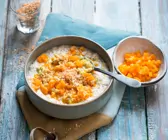 Porridge mit Kürbiskompott