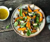 Kürbissalat mit Bohnen