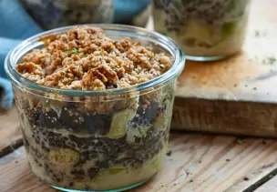 Linsen-Nuss-Crumble