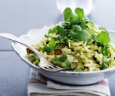 Weißkohlsalat mit Mandeln und Koriander