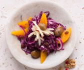 Rotkohlsalat mit Orangen und Maronen