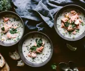 Lachs-Kokos-Suppe