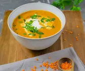 Linsen-Tomaten-Suppe