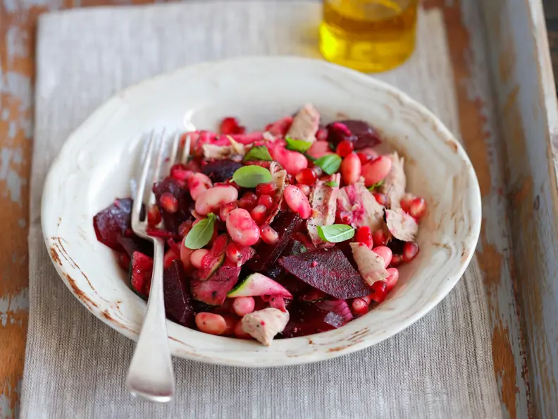 Rote-Bete-Salat mit Bohnen