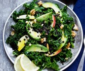 Linsen-Grünkohl-Salat mit Avocado