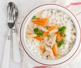 Reis mit Hühner-Gemüse-Ragout