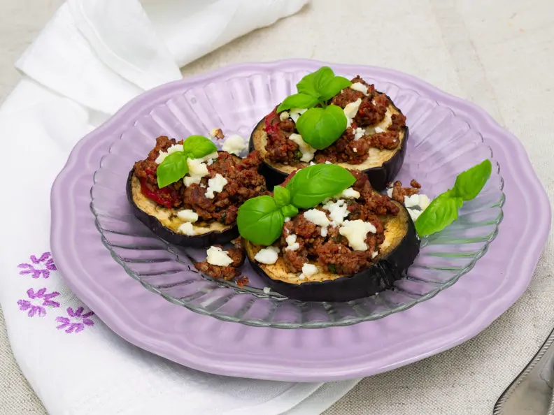 Mini-Auberginen-Pizza