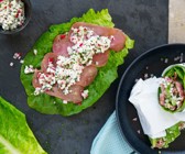 Salat-Wraps mit Putenschinken und Radieschen