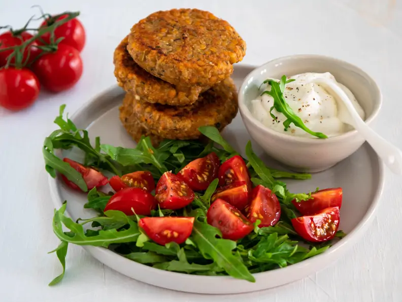 vegetarsich, Frikadelle, Linsen