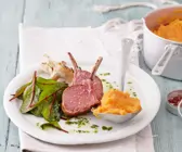 Lammkoteletts mit Süßkartoffelpüree