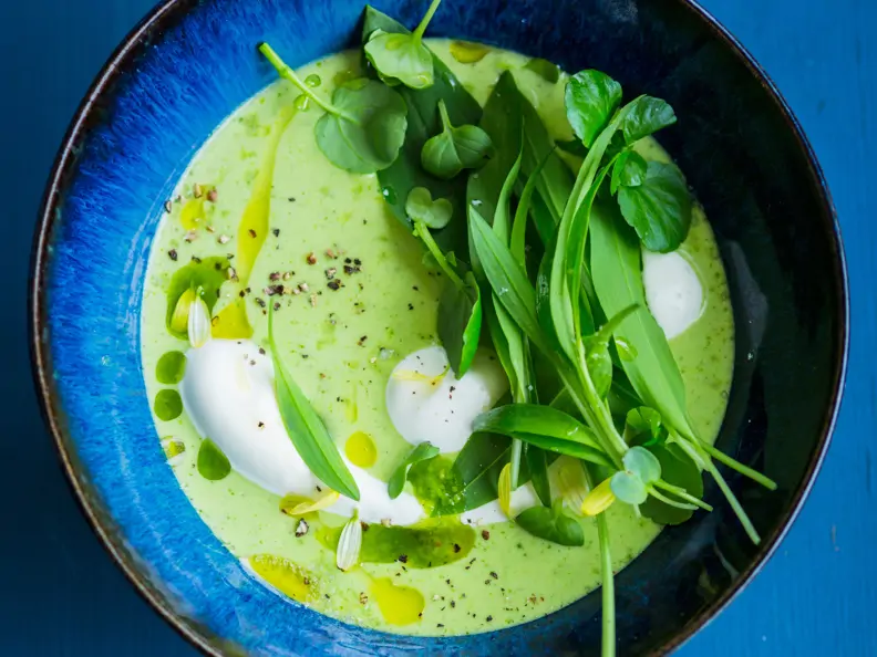 Cremige Bärlauchsuppe