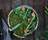 Bärlauch-Spargel-Tarte mit Lachs