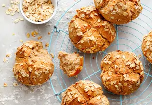 Hafer-Dinkel-Brötchen