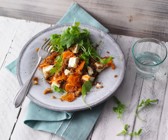 Emmer-Risotto mit Manouri und Rucola