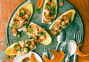 Chicorée mit Lachs-Ceviche