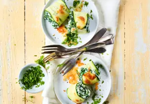 Überbackene Zucchini-Cannelloni