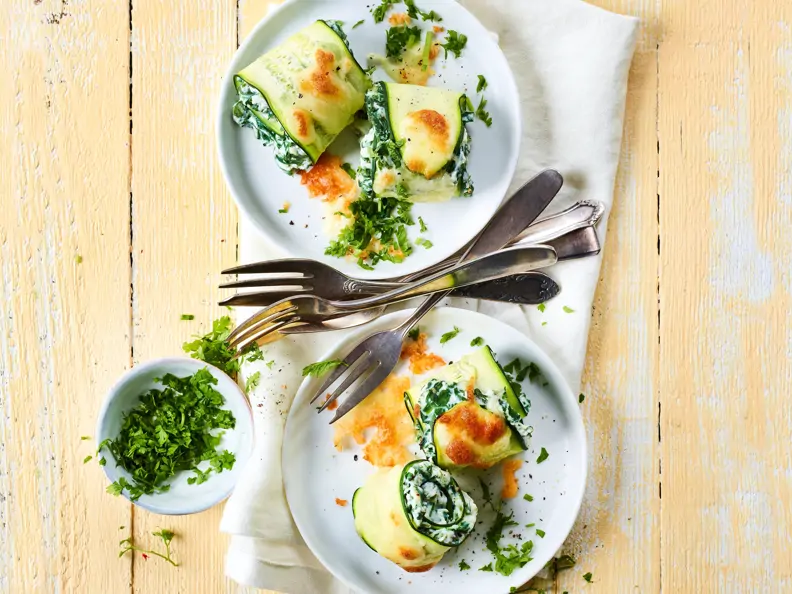 Überbackene Zucchini-Cannelloni
