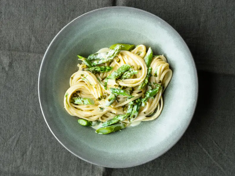 Linguine mit Spargel