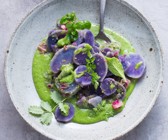 Blauer Kartoffelsalat