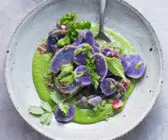 Blauer Kartoffelsalat