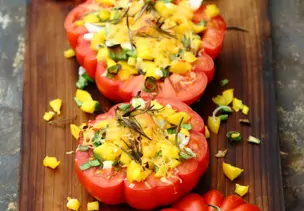 Gefüllte Grilltomaten