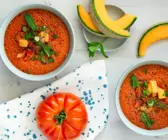 Kalte Tomaten-Melonen-Suppe