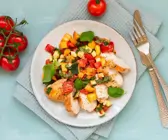 Hähnchenbrust mit Nektarinen-Tomaten-Salsa
