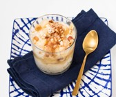Milchreis-Nuss-Birnen-Trifle