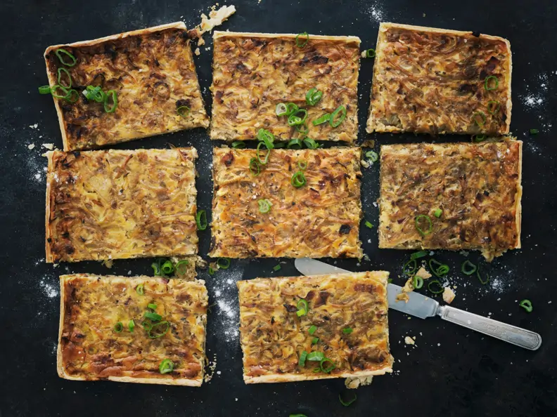 Vegetarischer Zwiebelkuchen