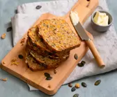 Dinkel-Hafer-Brot mit Kürbis